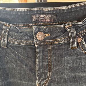 Silver Jeans Women's High Rise Dark Indigo Denim